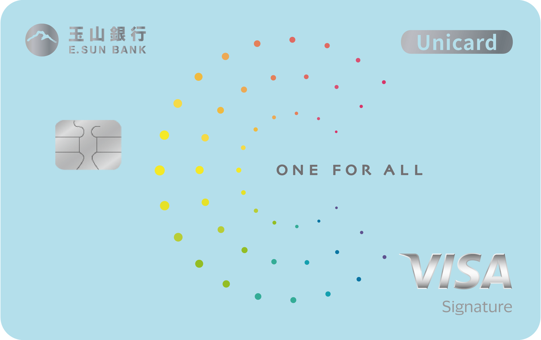 玉山Unicard(藍色)，無附加儲值卡功能