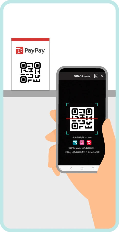步驟二：掃描商家「PayPay QR Code」