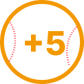 +5